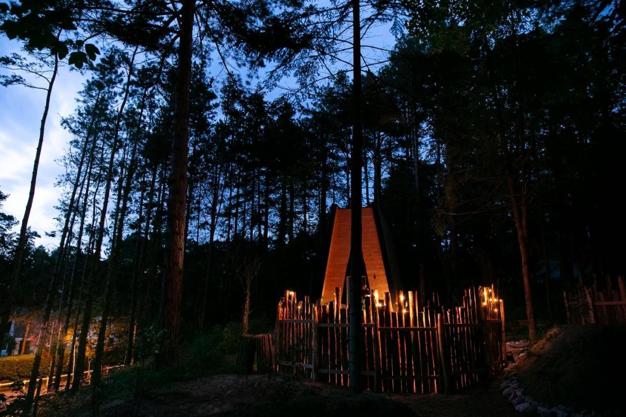 Bain De Foret - Lodges Cosy & Spa Neufchâtel-Hardelot Exterior foto