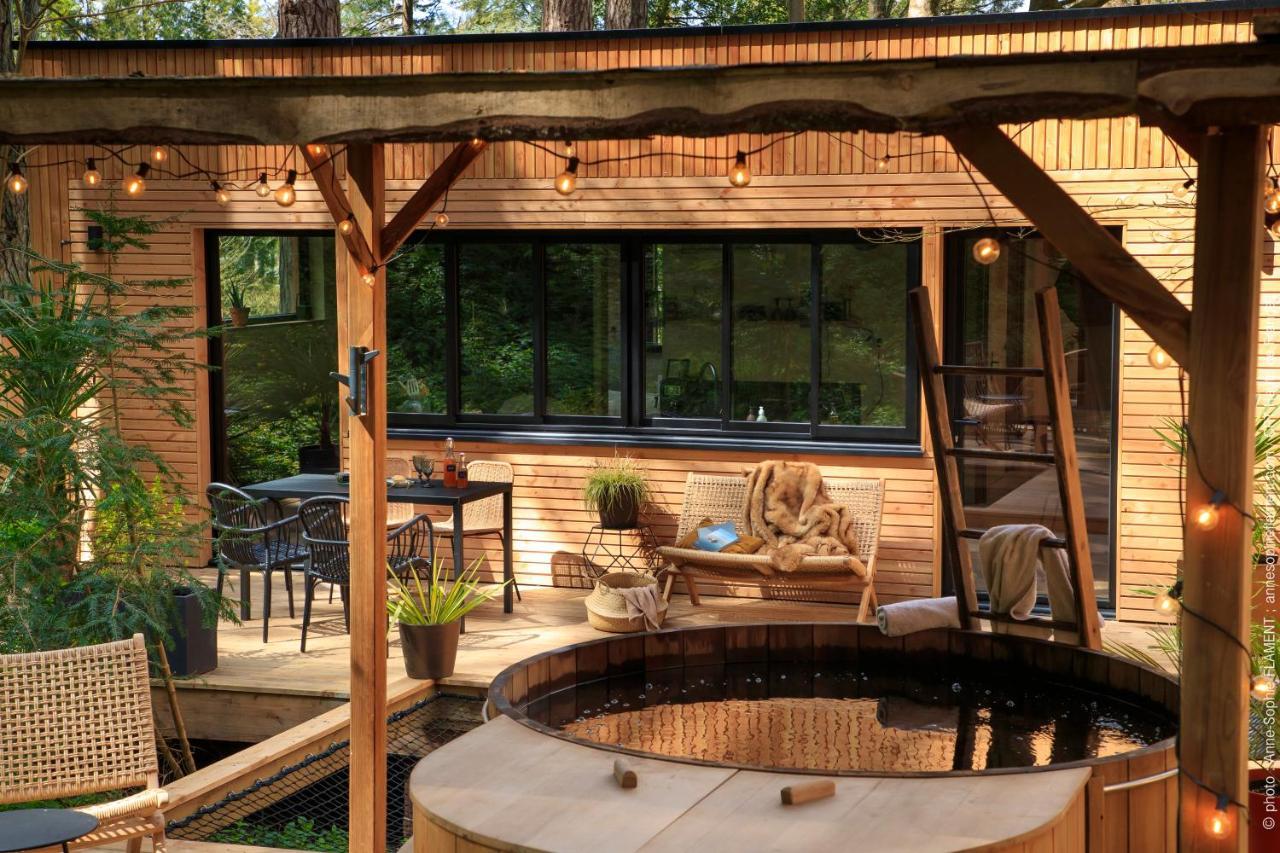 Bain De Foret - Lodges Cosy & Spa Neufchâtel-Hardelot Habitación foto